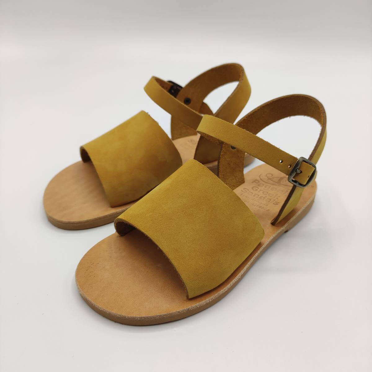 Kids Leather Sandals Menorcan Style Ochra
