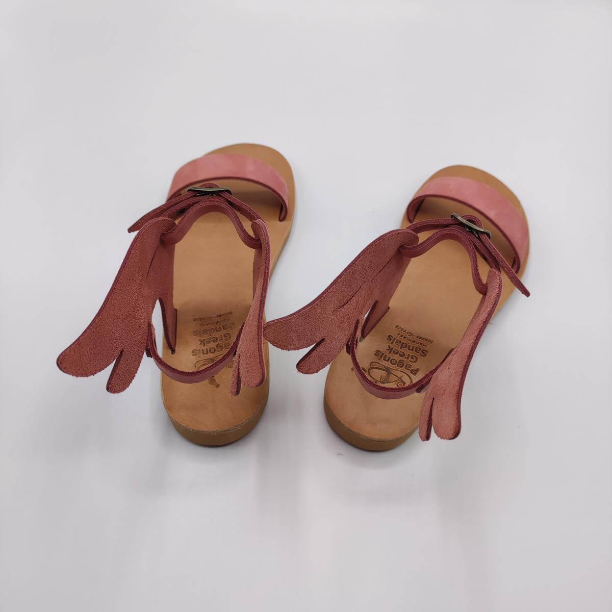 Kids Sandals With Wings Without Toe Strap Pink