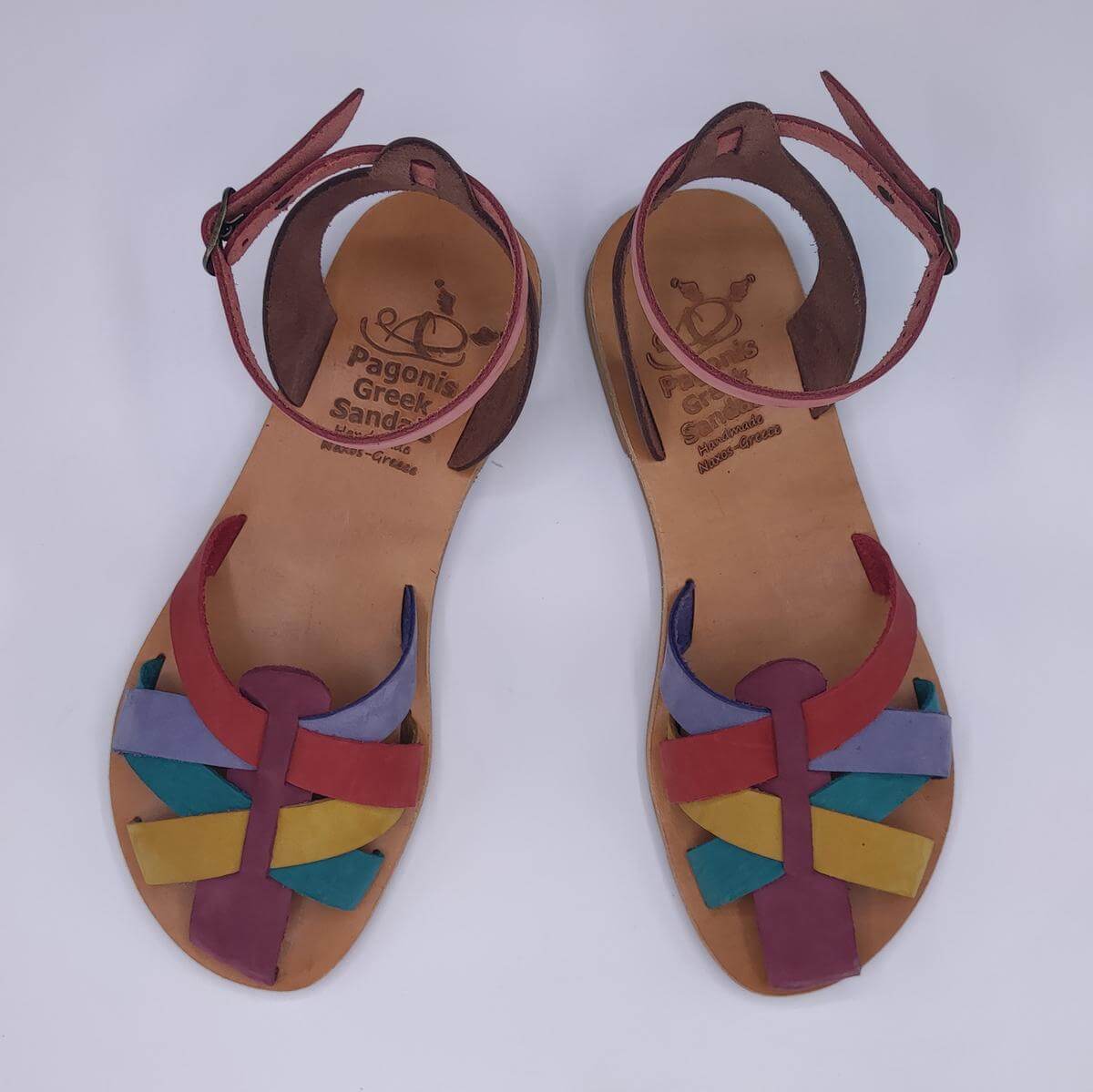 Lefkoni Closed toe leather sandal Multicolor