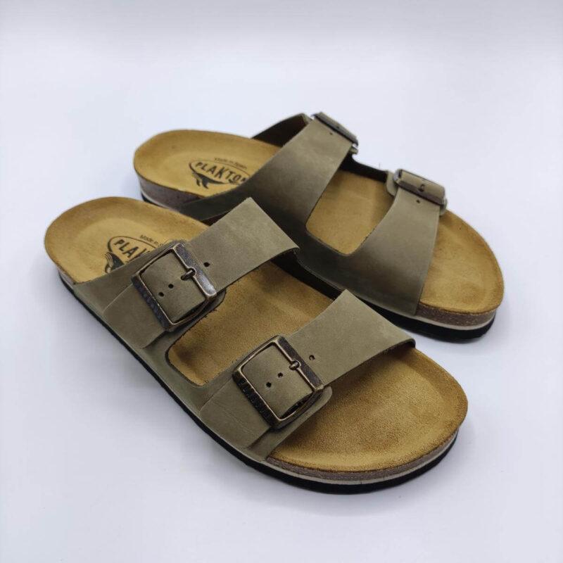 Plakton 175857 Men Two Straps - Leather Sandals | Pagonis Greek Sandals