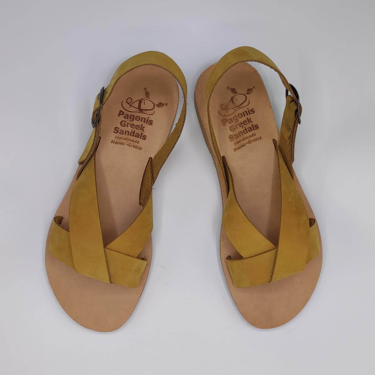 New Age Leather Sandal for Women Ochra Color