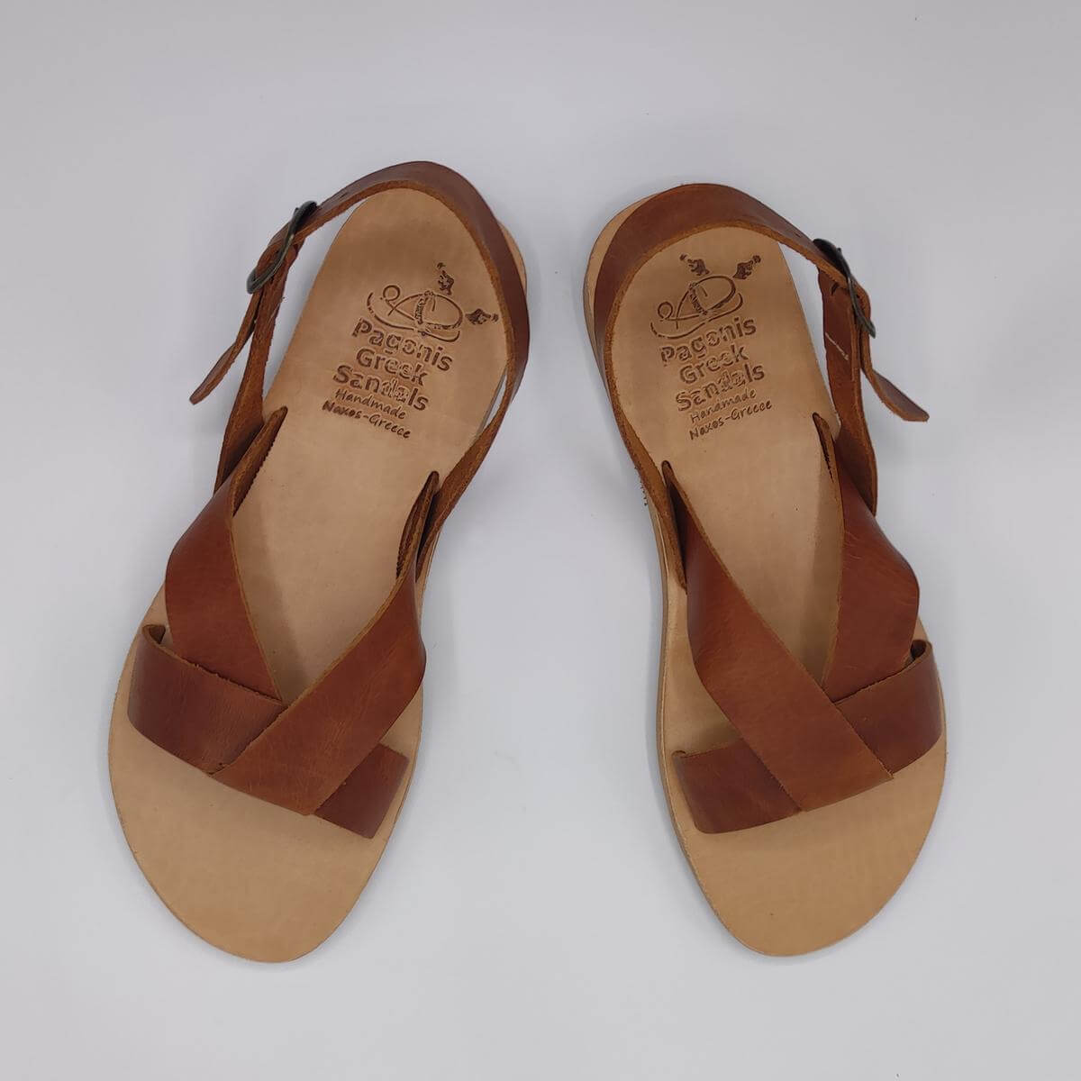 New Age Leather Sandal for Women Brown Color