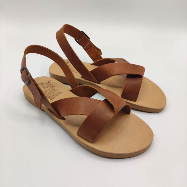 New Age Leather Sandal for Women Brown Color