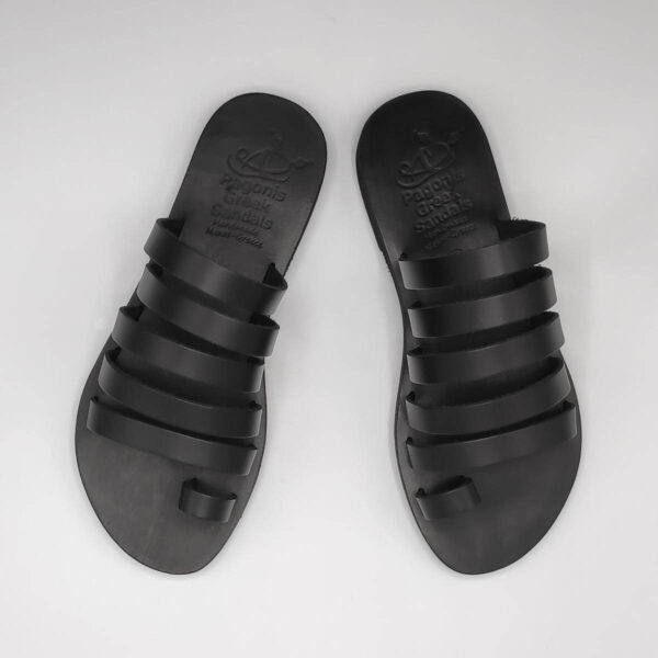 Niki Leather Sandal Total Black