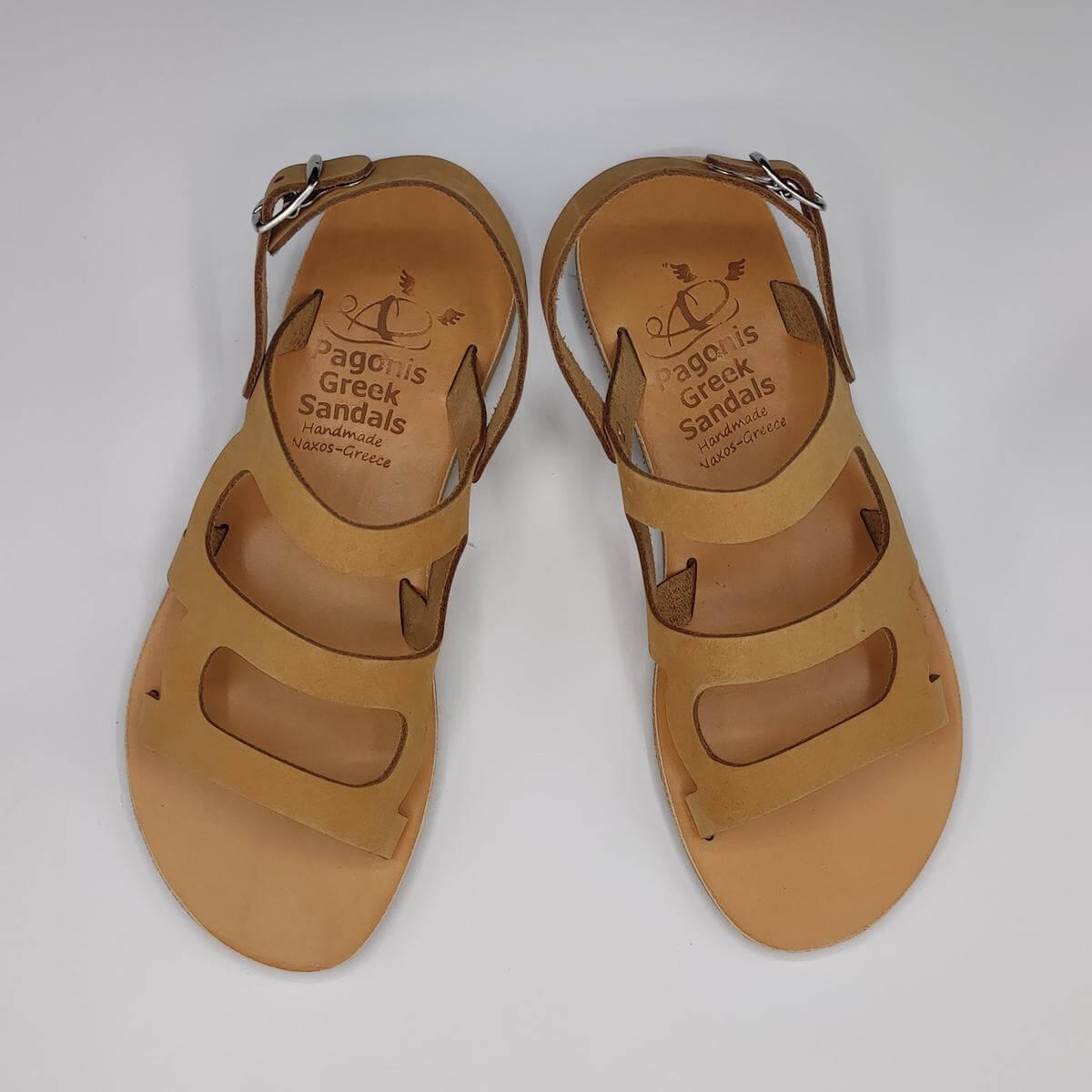 Valia-Gabriel Leather Greek Sandal Nude Color