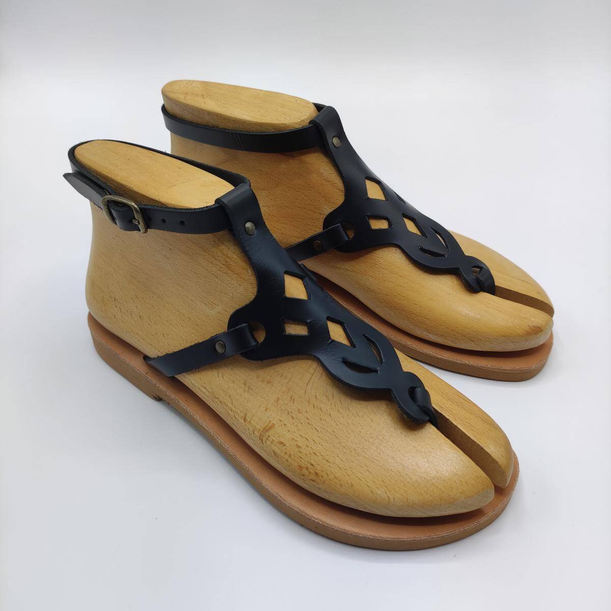Womens Sandals That Wrap Around Ankle Natural Black