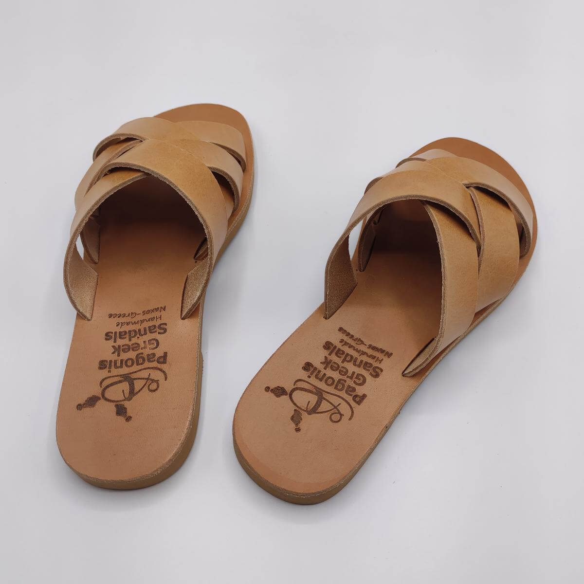 Women's Woven Leather Sandals Natural