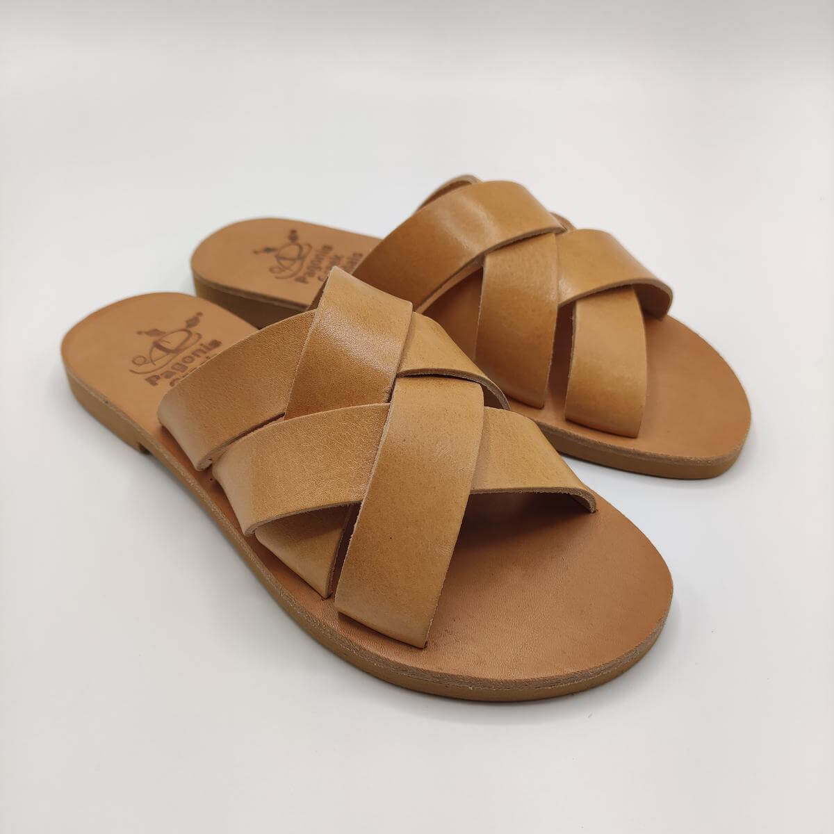 Women's Woven Leather Sandals Natural