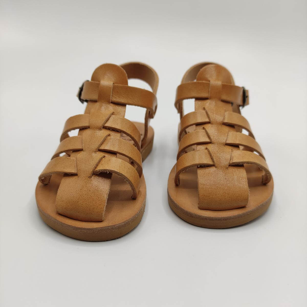 Leather Sandals Closed Toes Kids Sandals - Leather Sandals | Pagonis Greek  Sandals
