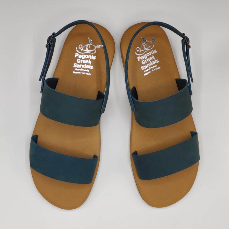 Men's Sandals With Back Strap Comfort Leather Sandals Pagonis Greek