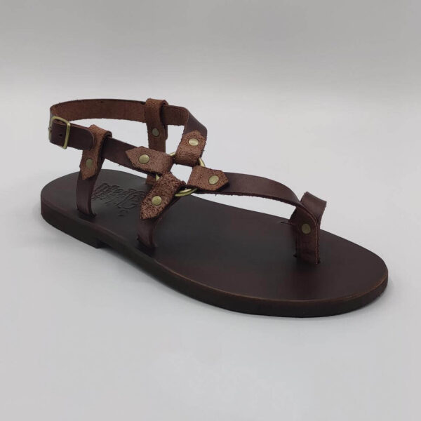 Μens Brown Sandals Leather