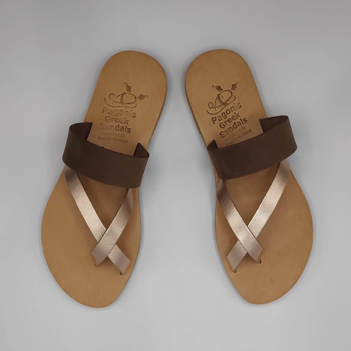 Petra Leather Toe Ring Minimalist Sandal Toe Ring Sandal - Leather Sandals  | Pagonis Greek Sandals
