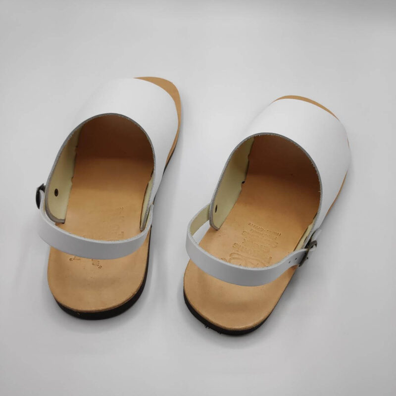 Mens Leather Mule Sandals Leather Sandals Pagonis Greek Sandals