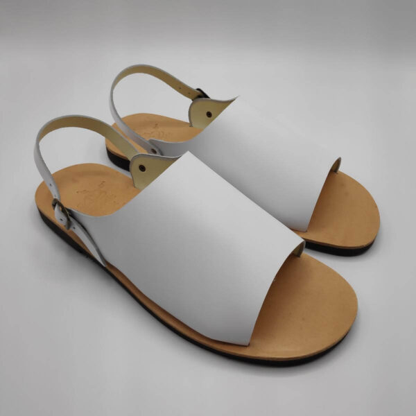 Mens Leather Mule Sandals Leather Sandals Pagonis Greek Sandals