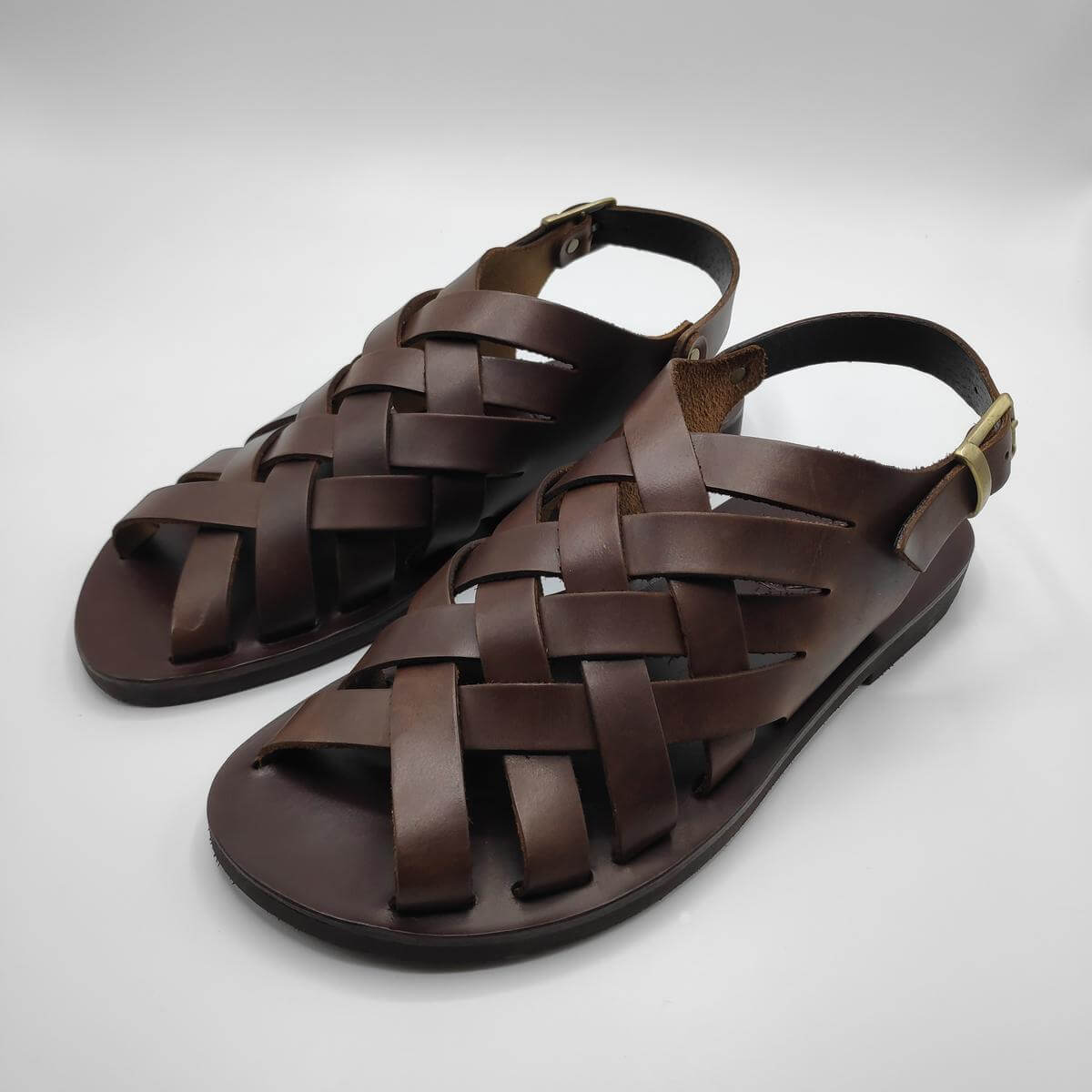 Mens Closed Toe Dress Sandals - Leather Sandals | Pagonis Greek Sandals