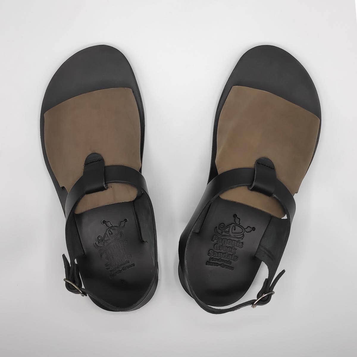men's leather sandals open toe