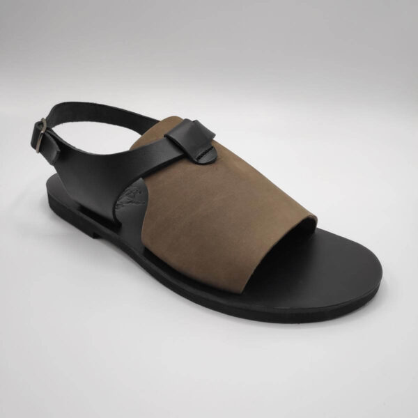 Men's handmade thong sandals in black nubuck leather Shoes Mens Shoes Sandals Fisherman Attica sandals 