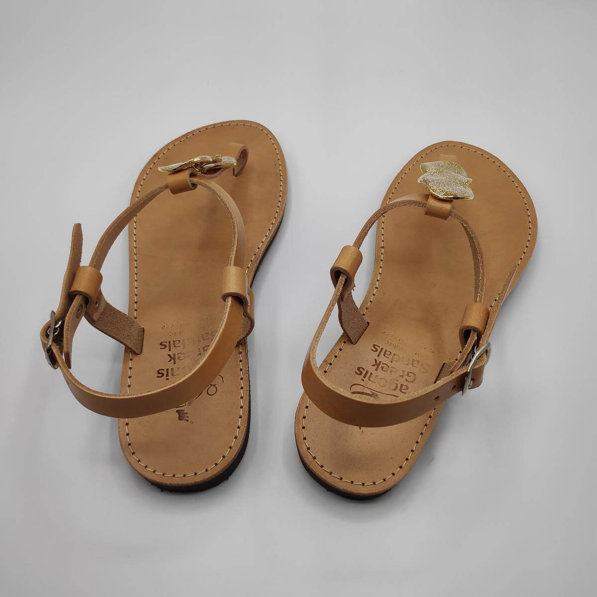 Wedding Sandals Gold Leather Sandals | Pagonis Greek Sandals