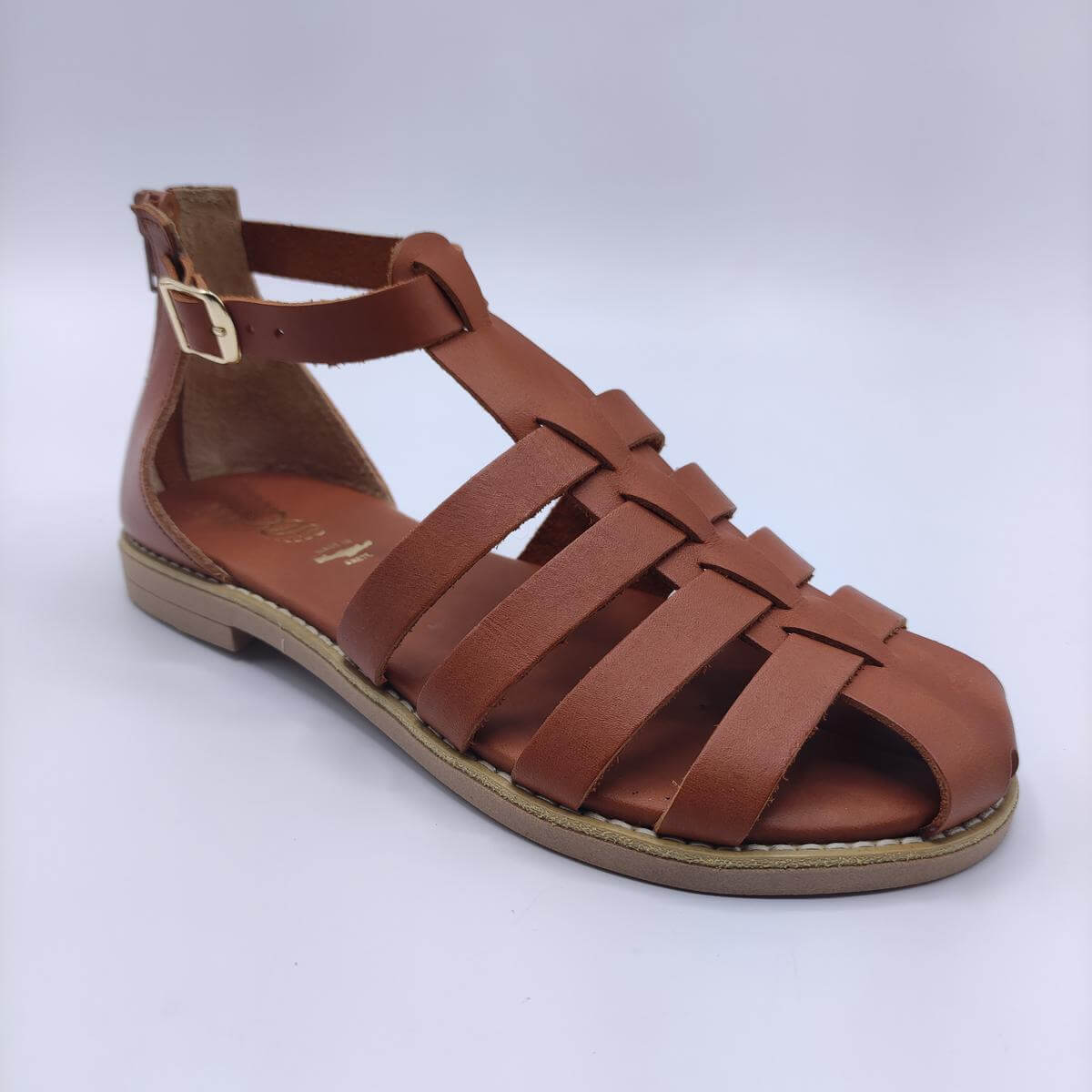 Diniakos Leather Handmade Greek Sandals Red Gold Tan Women's Size 39 US 8 |  eBay